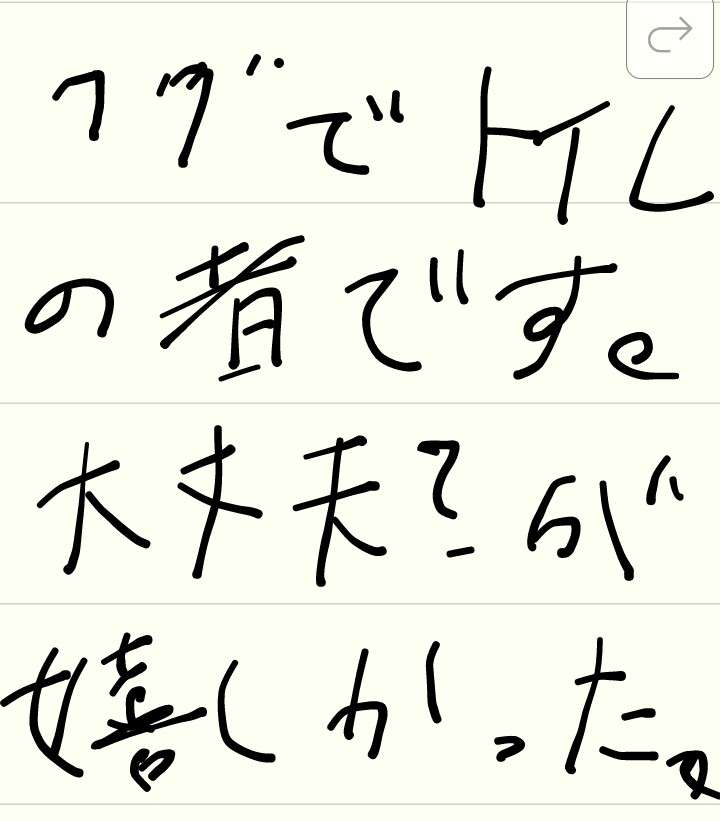 筆談で土曜の夜を静かに楽しく過ごすトピ