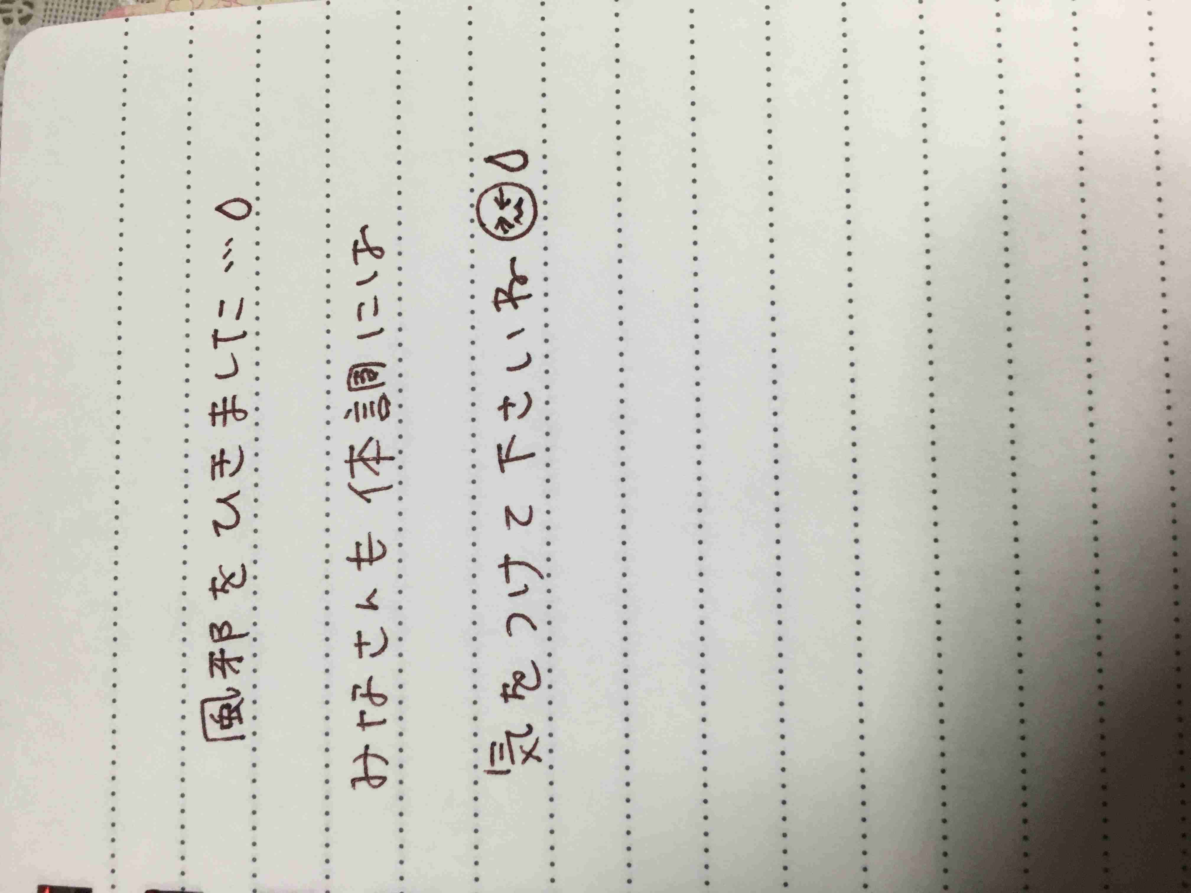 筆談で土曜の夜を静かに楽しく過ごすトピ