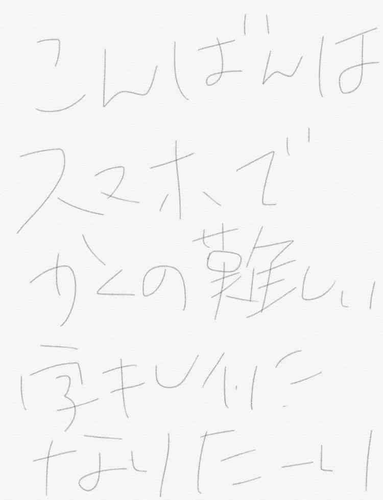 筆談で土曜の夜を静かに楽しく過ごすトピ