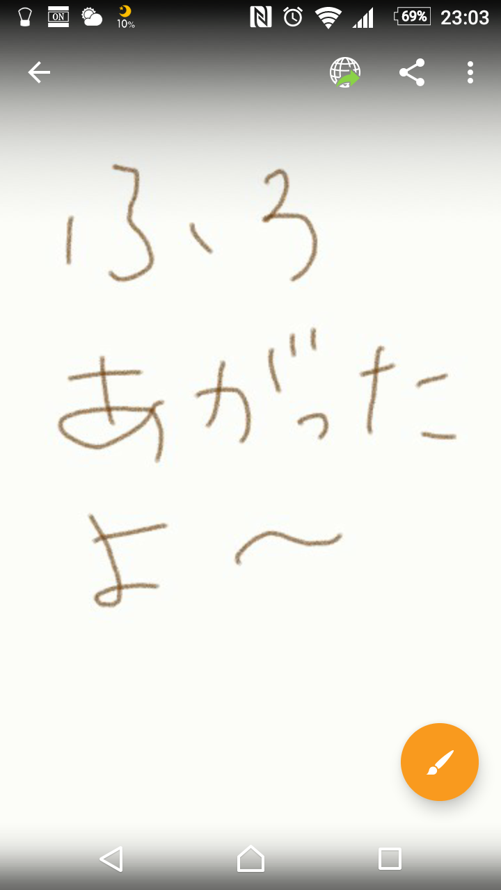 筆談で土曜の夜を静かに楽しく過ごすトピ