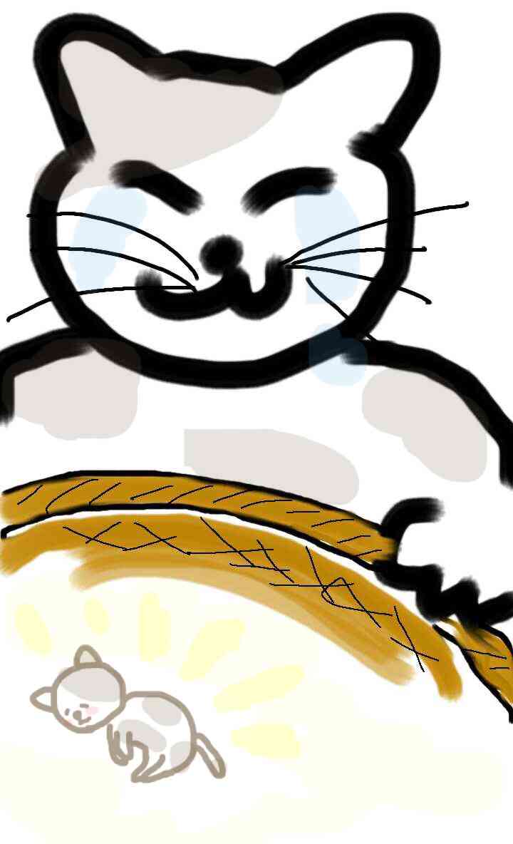 【お絵描き】子猫産まれました(=^ェ^=)