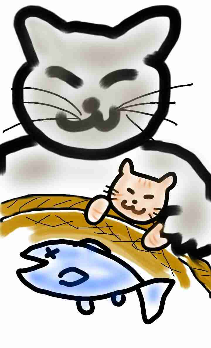 【お絵描き】子猫産まれました(=^ェ^=)
