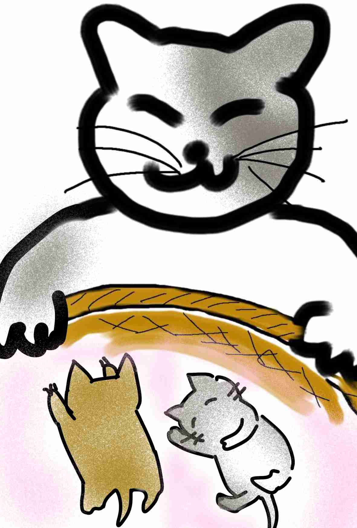 【お絵描き】子猫産まれました(=^ェ^=)