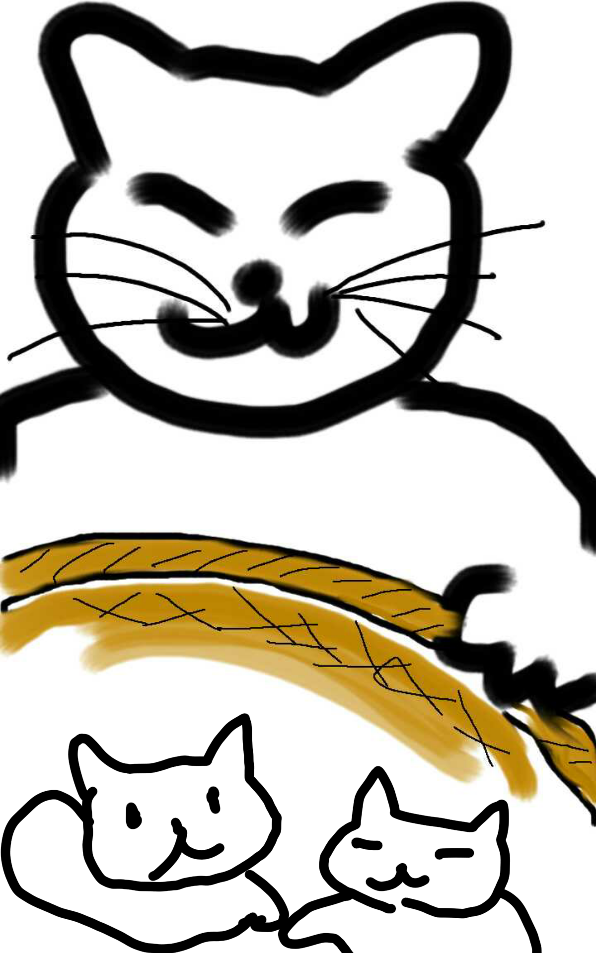 【お絵描き】子猫産まれました(=^ェ^=)