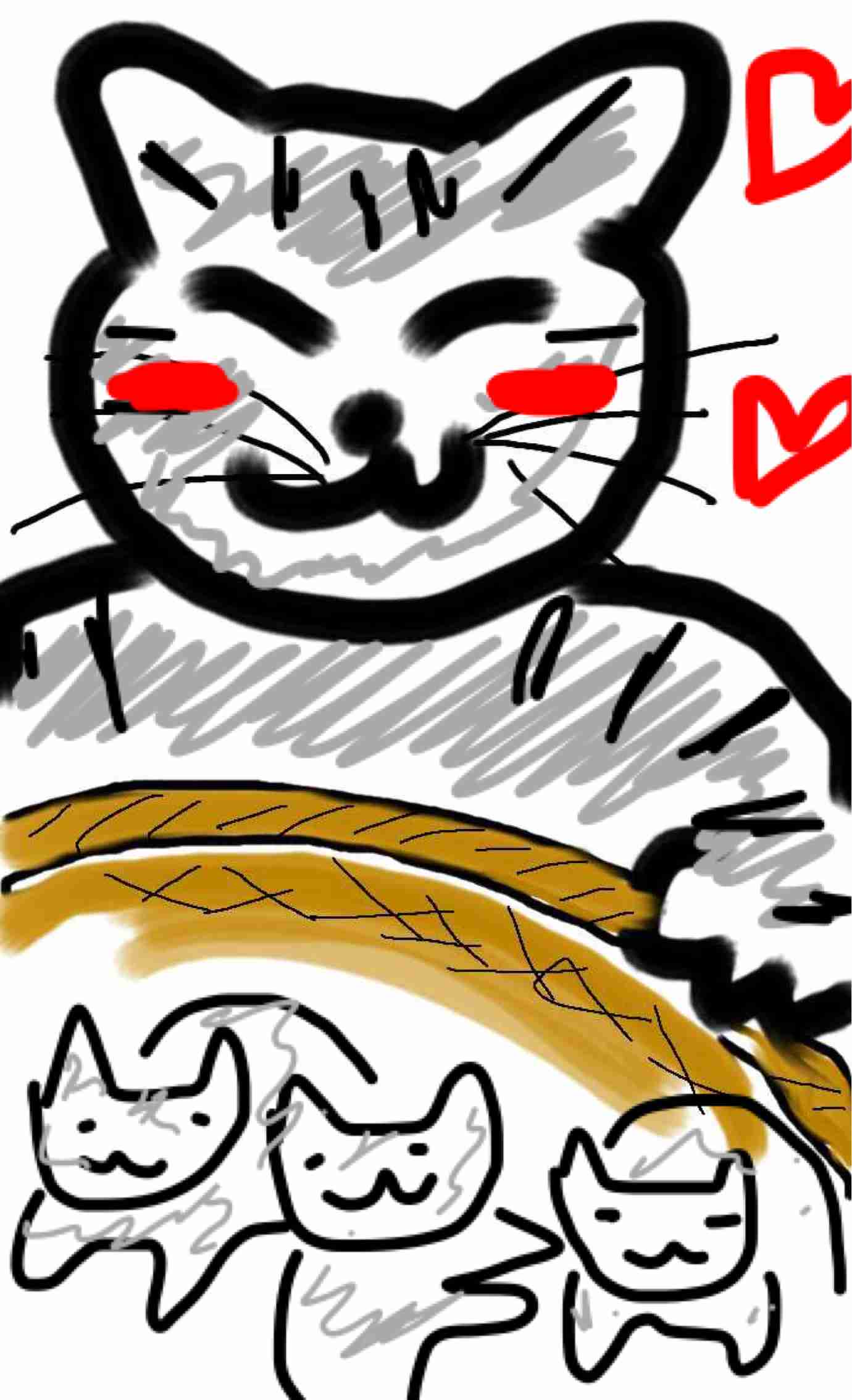 【お絵描き】子猫産まれました(=^ェ^=)