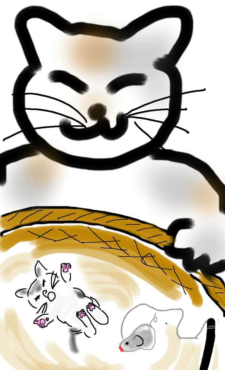 【お絵描き】子猫産まれました(=^ェ^=)
