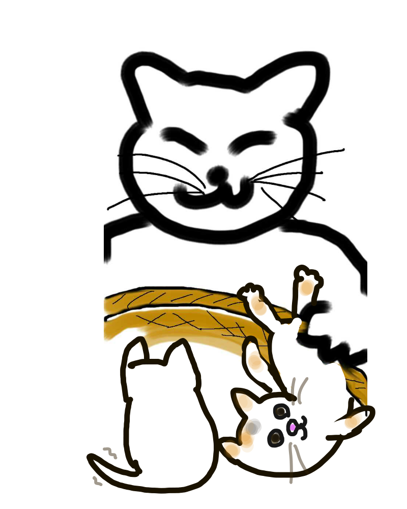 【お絵描き】子猫産まれました(=^ェ^=)