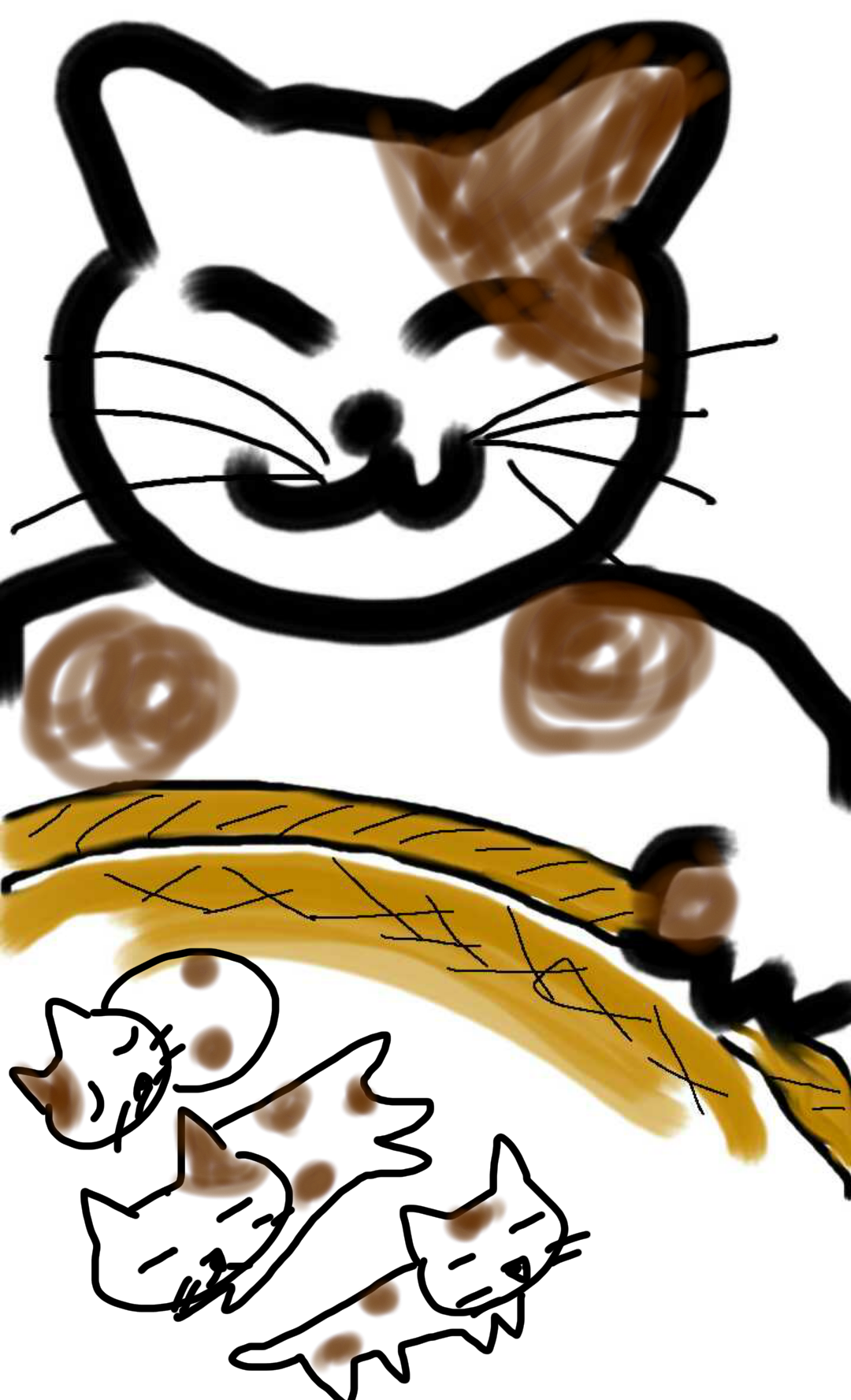 【お絵描き】子猫産まれました(=^ェ^=)