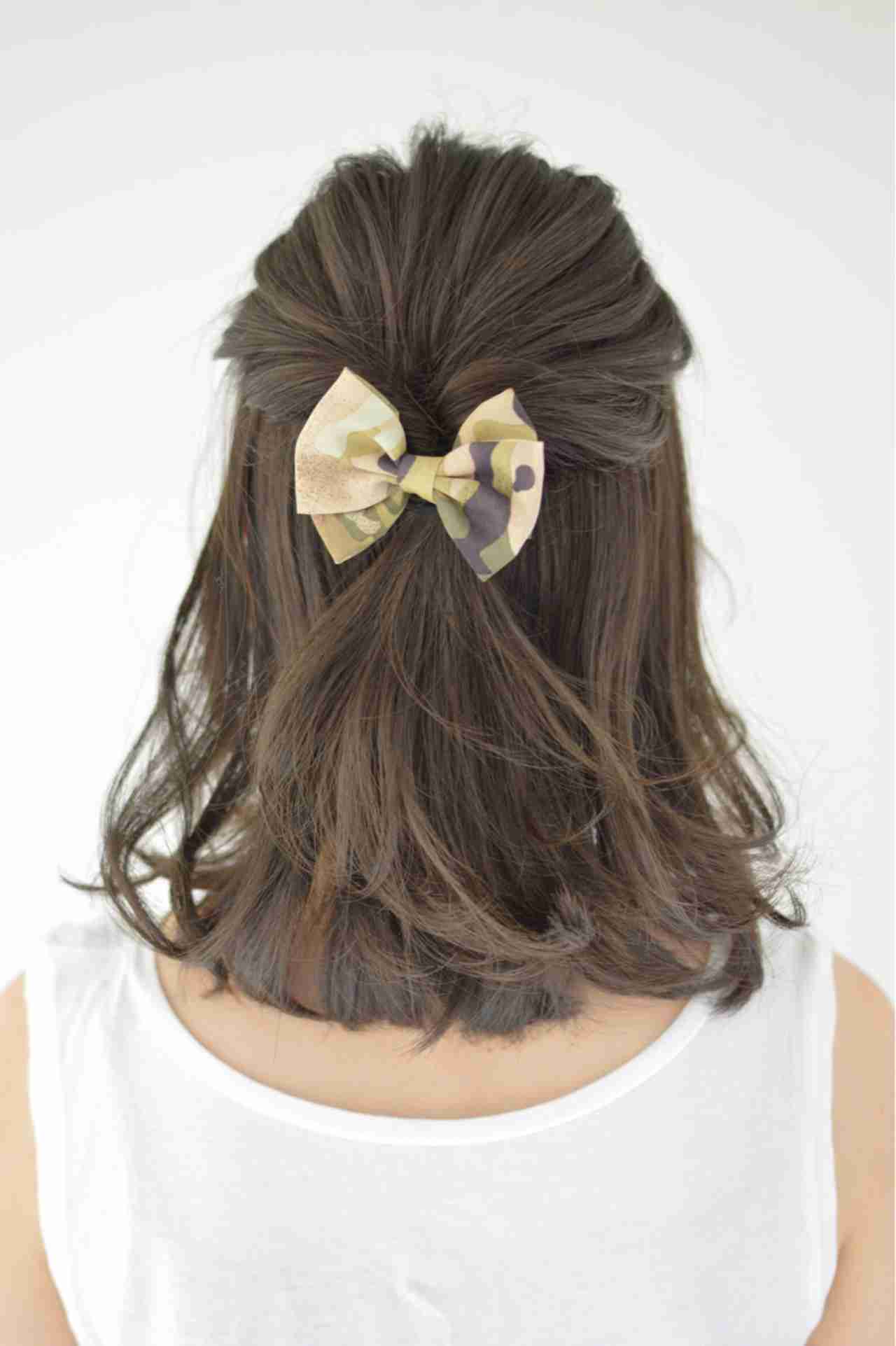 ミディアムヘアのアレンジ