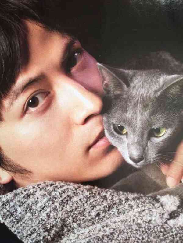 芸能人と動物の写真
