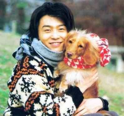 芸能人と動物の写真