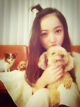 芸能人と動物の写真