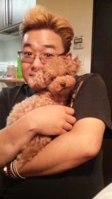 芸能人と動物の写真