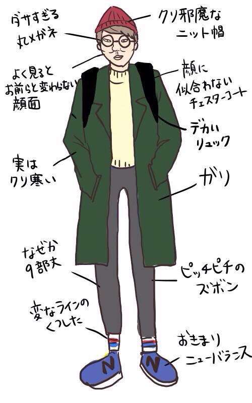 よく見るコーデ
