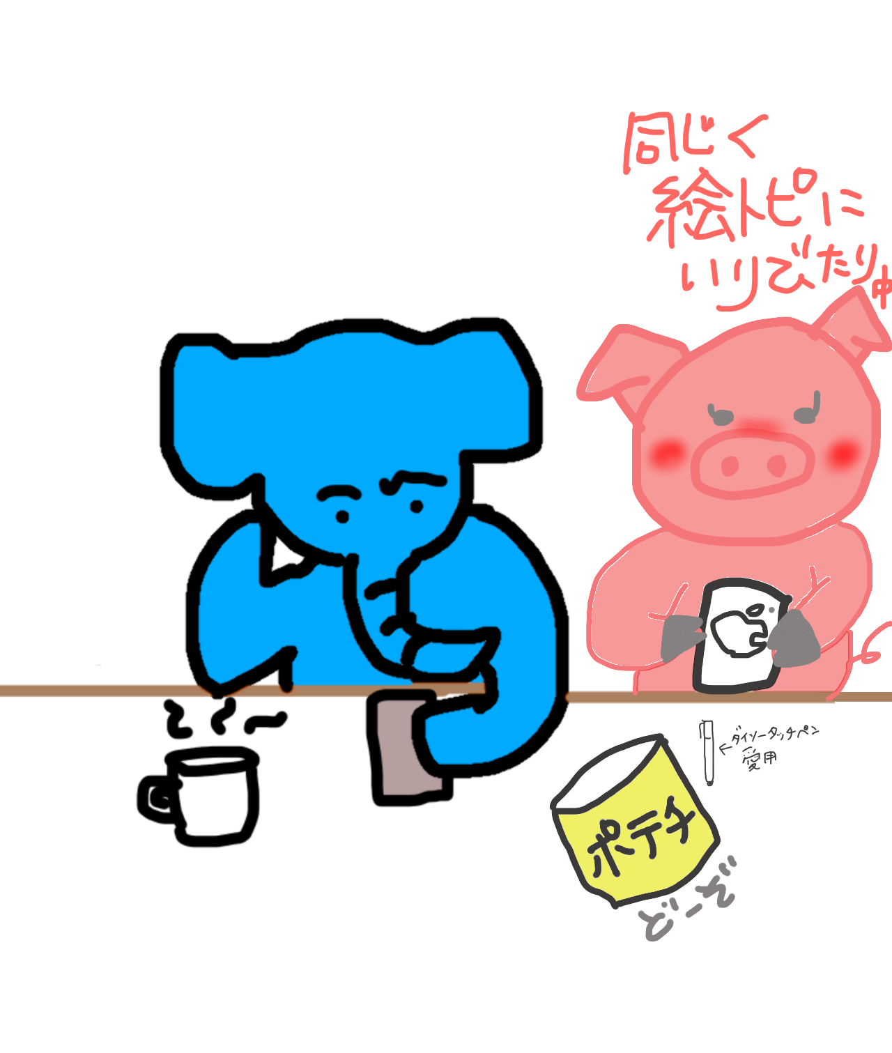 ゆる絵でまったりするトピ【お絵描き】