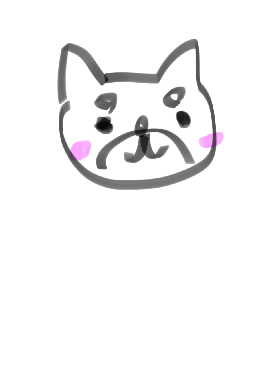 ペットの似顔絵を描くトピ