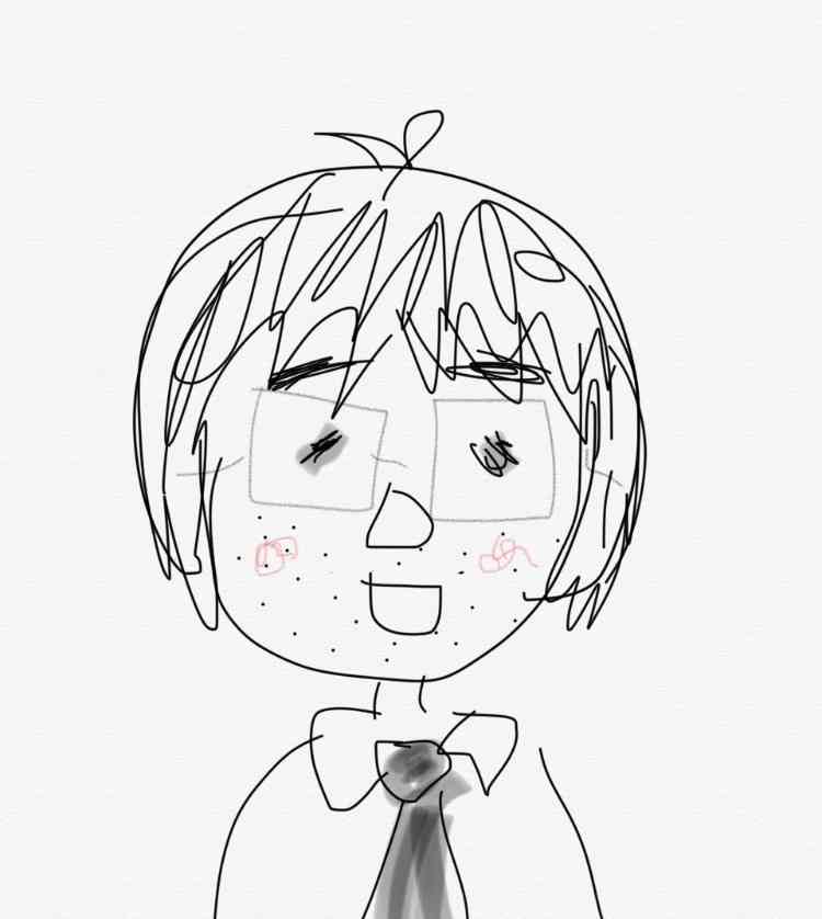 ペットの似顔絵を描くトピ