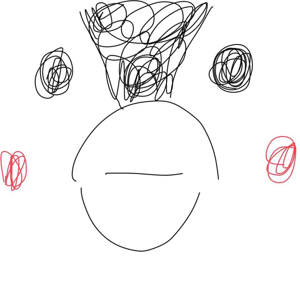 ペットの似顔絵を描くトピ