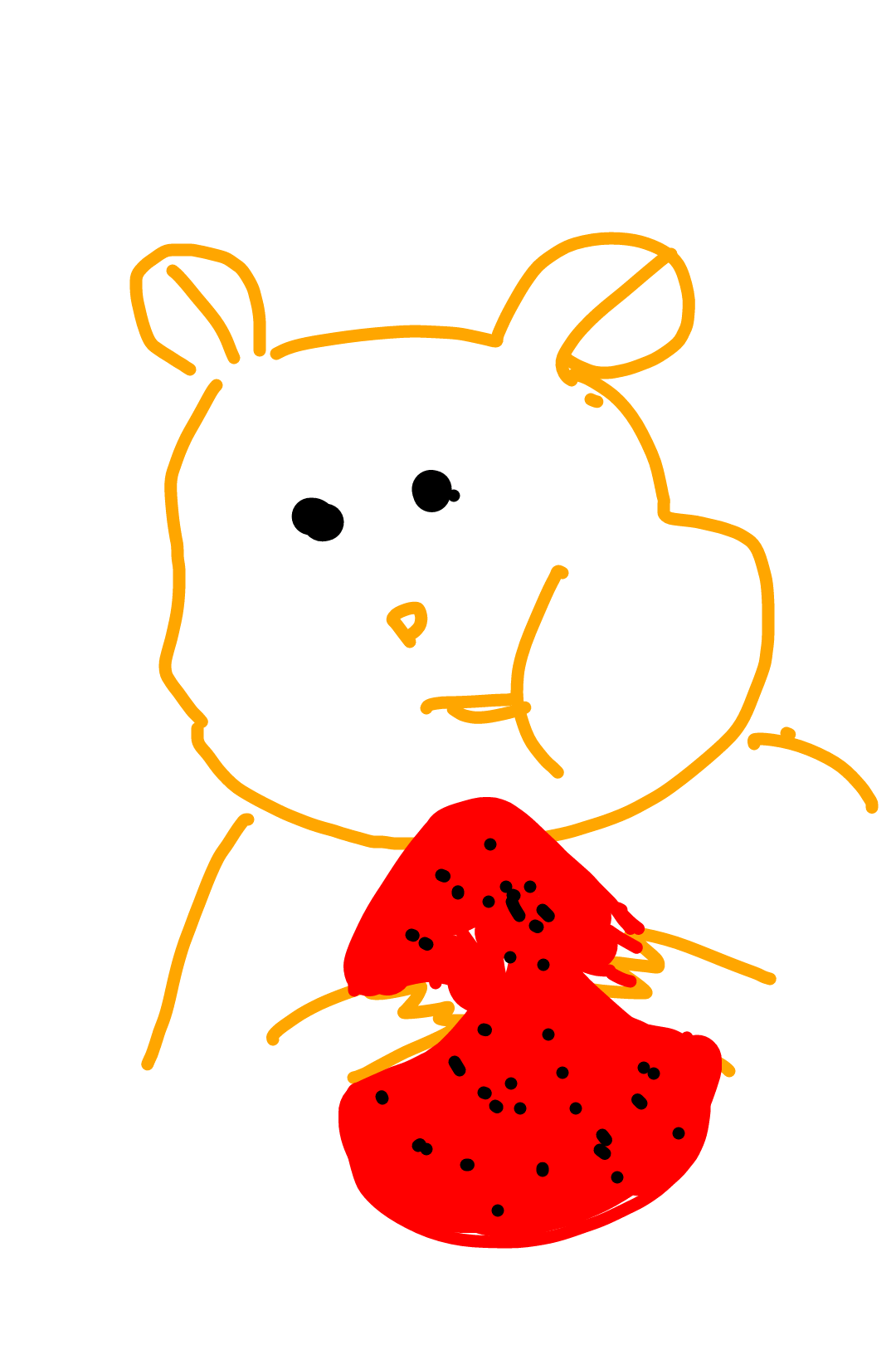 ペットの似顔絵を描くトピ