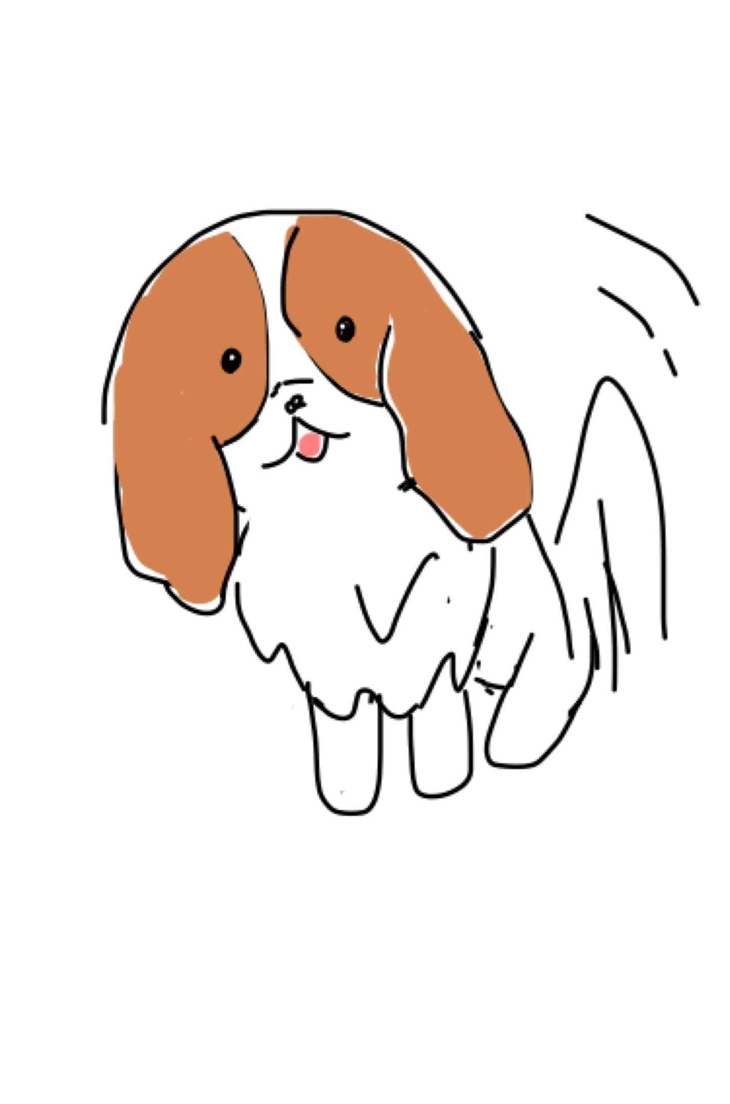 ペットの似顔絵を描くトピ