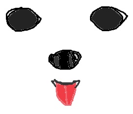 ペットの似顔絵を描くトピ