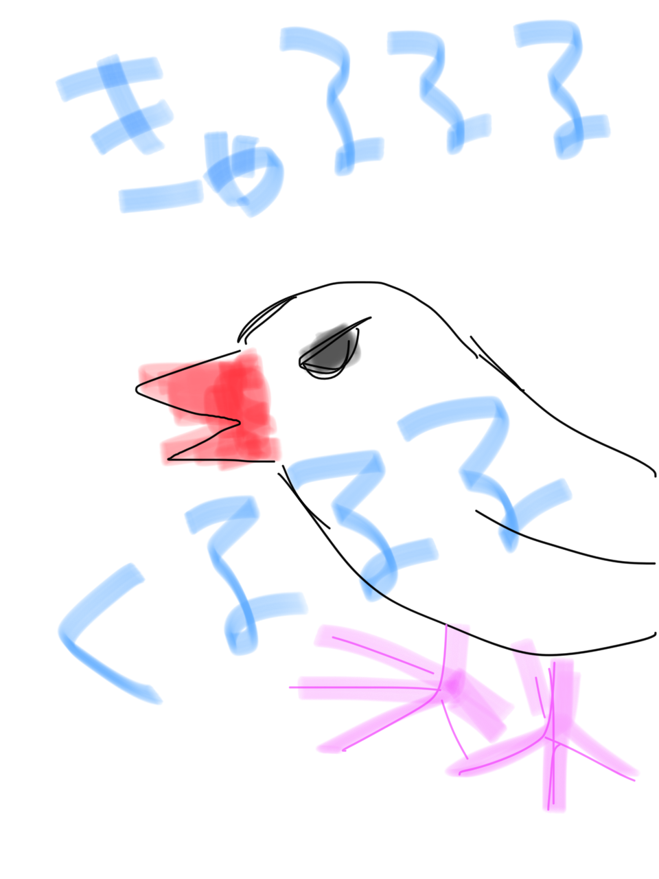 ペットの似顔絵を描くトピ