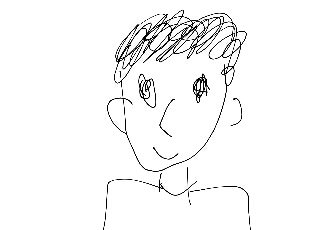 ペットの似顔絵を描くトピ