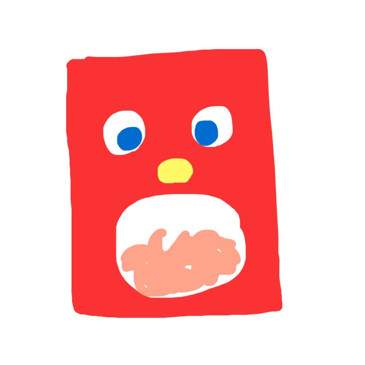 食べたお菓子の袋を描くトピ