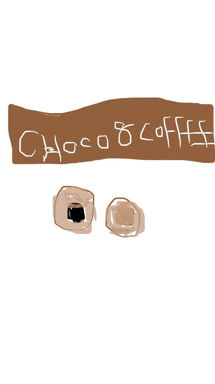 食べたお菓子の袋を描くトピ