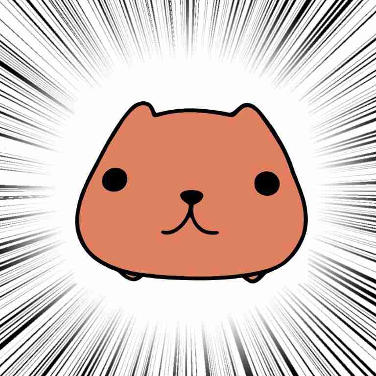 集中線を入れて迫力を出すトピ