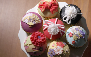 芸術的なお菓子の画像