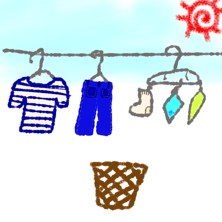 暇つぶしに落書きするトピ