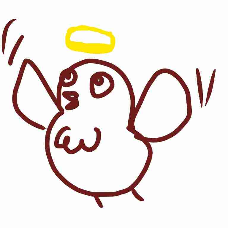 暇つぶしに落書きするトピ
