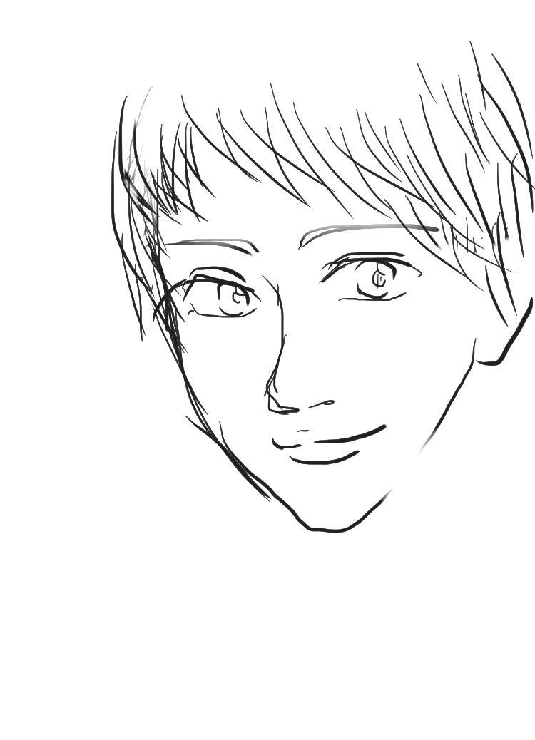 イケメンを描くトピ(絵トピ)