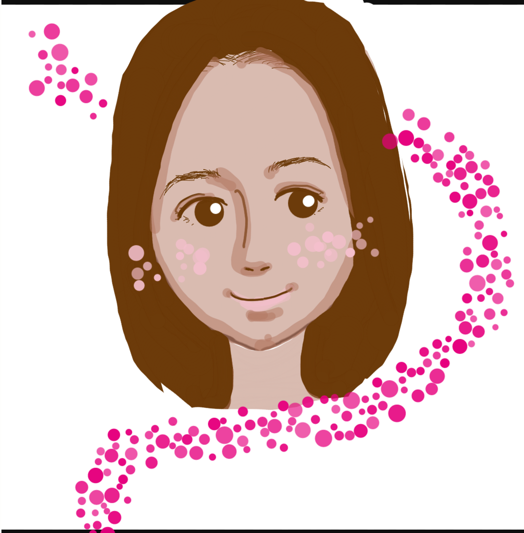 この顔の輪郭に描き足してください(お絵描き)