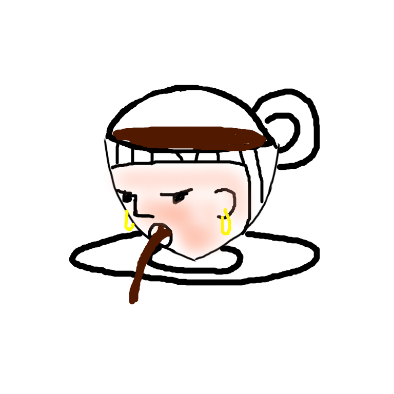この顔の輪郭に描き足してください(お絵描き)