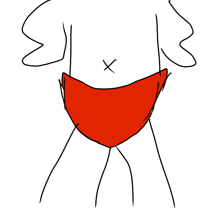 この顔の輪郭に描き足してください(お絵描き)
