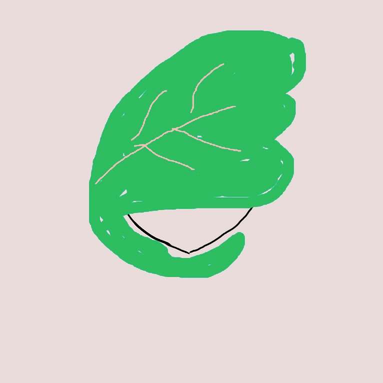 この顔の輪郭に描き足してください(お絵描き)