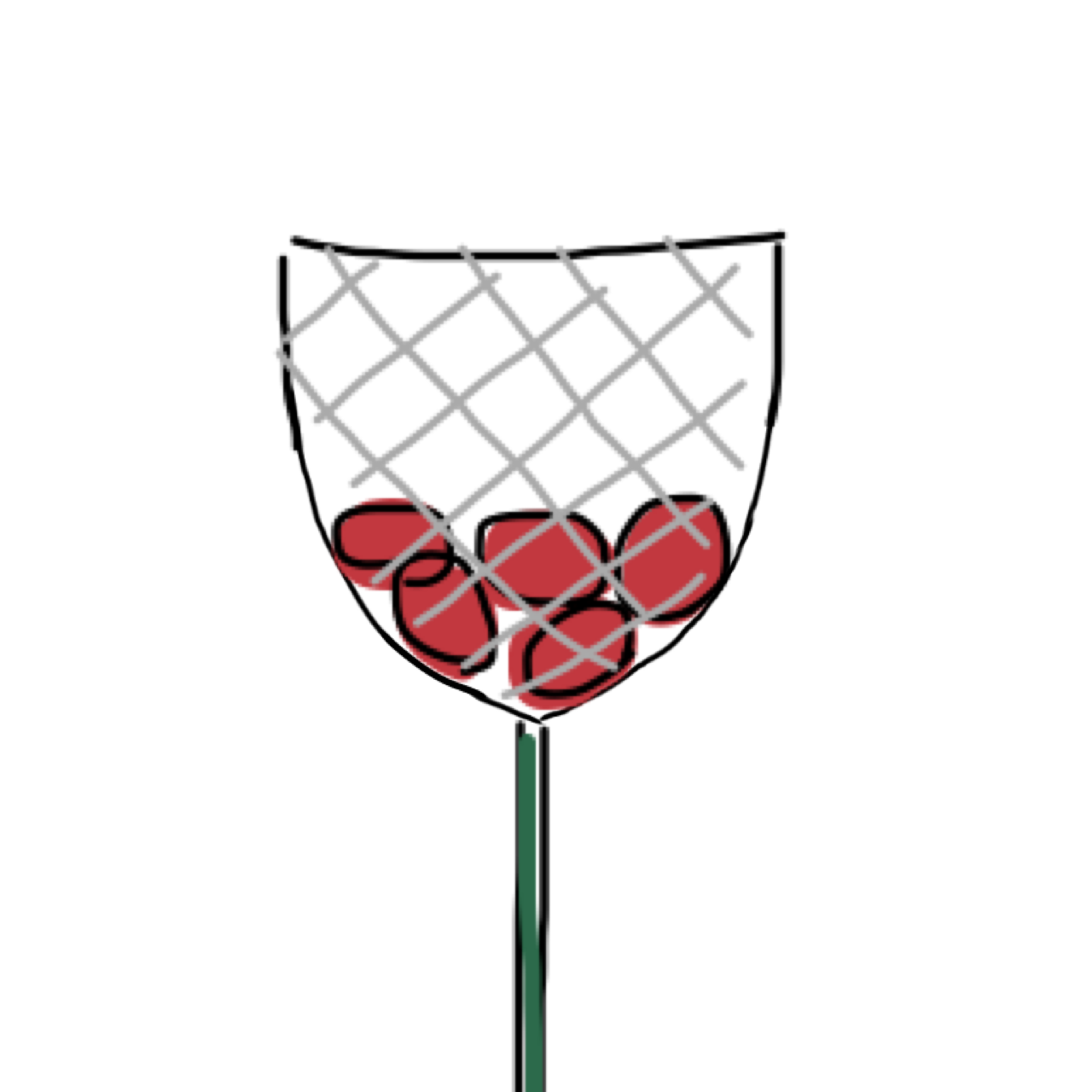この顔の輪郭に描き足してください(お絵描き)