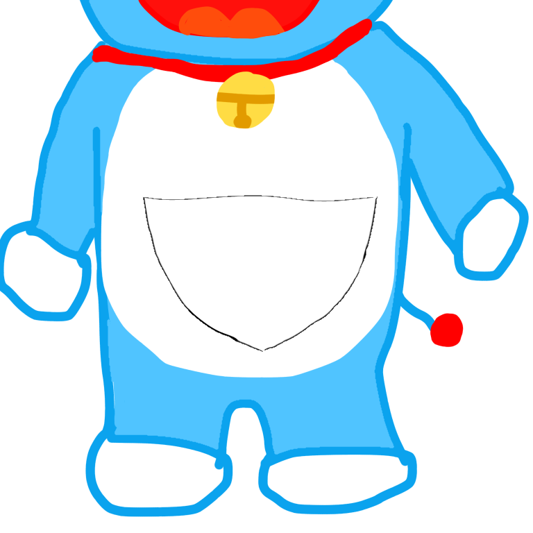 この顔の輪郭に描き足してください(お絵描き)