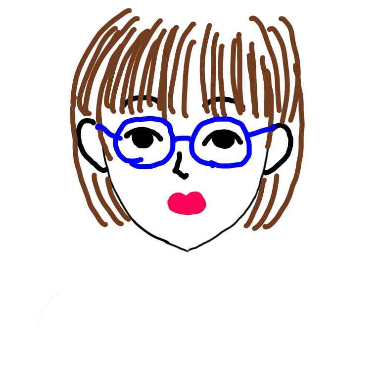 この顔の輪郭に描き足してください(お絵描き)