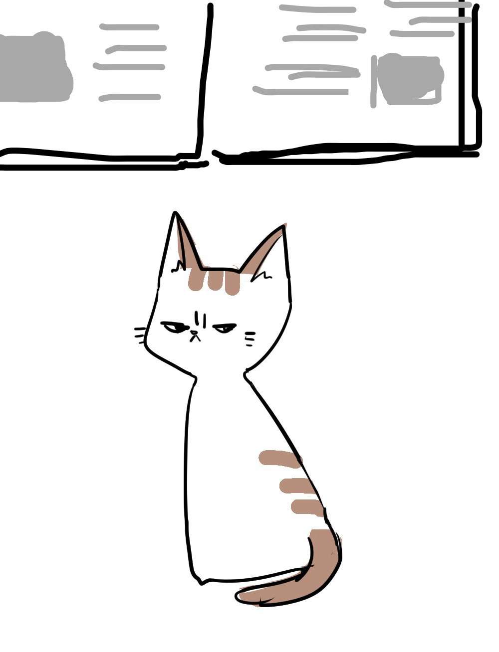 【お絵描き・コラ】仔猫を拾ったのですが懐いてくれません。助けてください【ネタトピ】