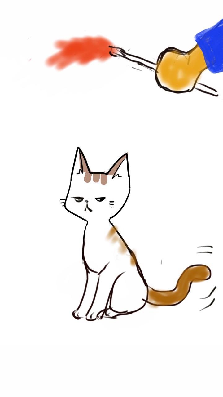 【お絵描き・コラ】仔猫を拾ったのですが懐いてくれません。助けてください【ネタトピ】