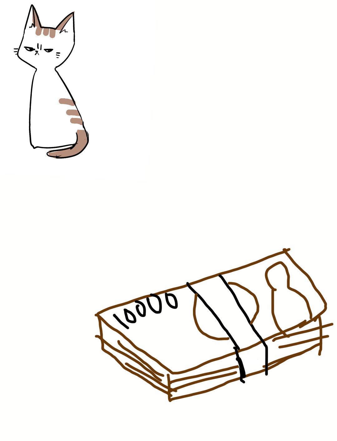 【お絵描き・コラ】仔猫を拾ったのですが懐いてくれません。助けてください【ネタトピ】