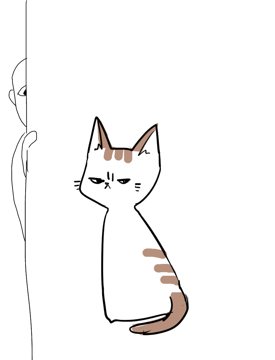 【お絵描き・コラ】仔猫を拾ったのですが懐いてくれません。助けてください【ネタトピ】