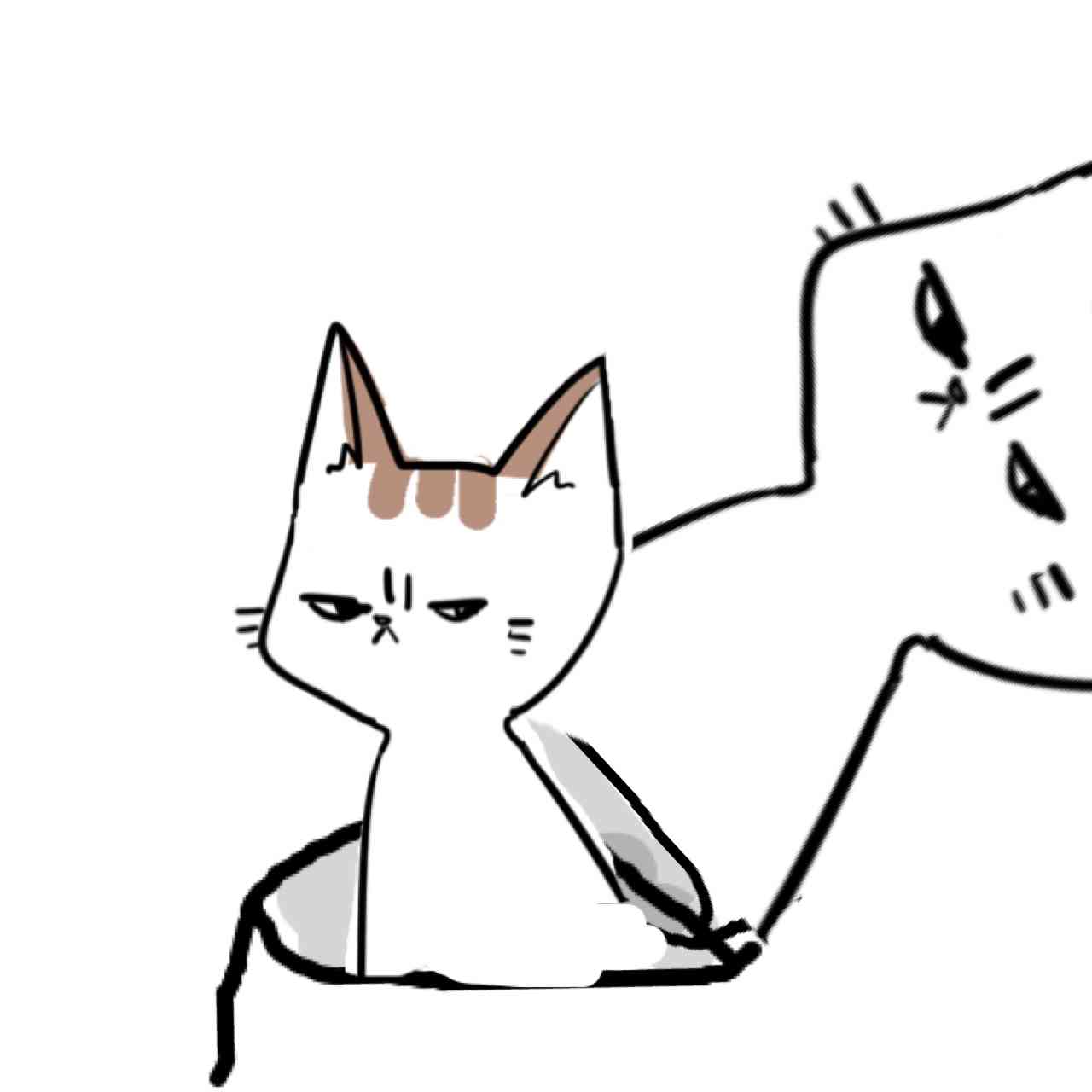 【お絵描き・コラ】仔猫を拾ったのですが懐いてくれません。助けてください【ネタトピ】