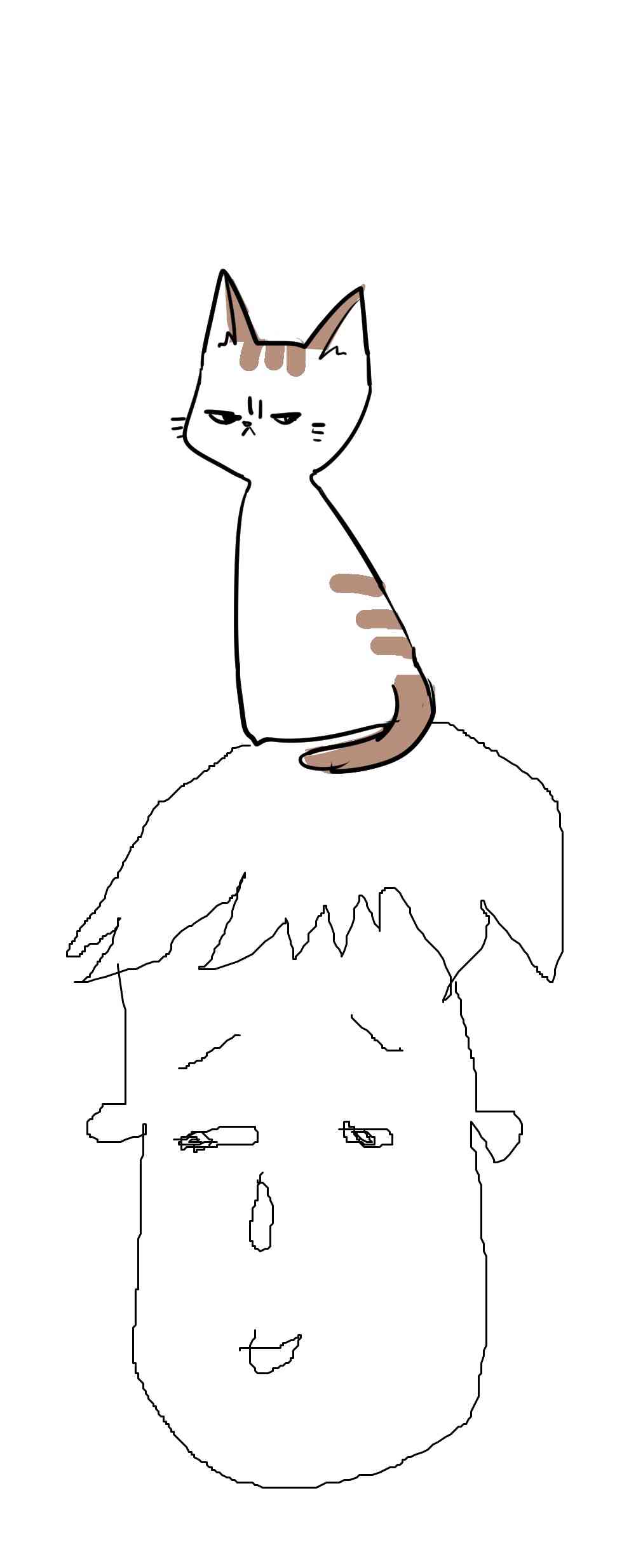 【お絵描き・コラ】仔猫を拾ったのですが懐いてくれません。助けてください【ネタトピ】