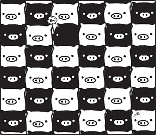 モノトーン画像を貼るトピ