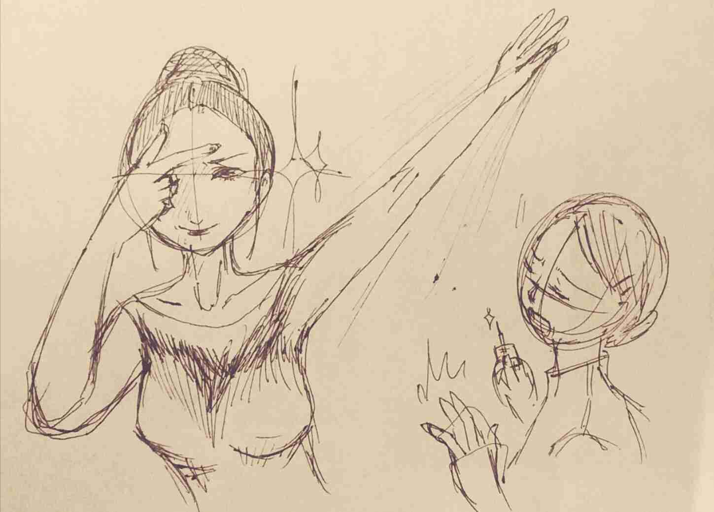 アナログでお絵描きするトピ