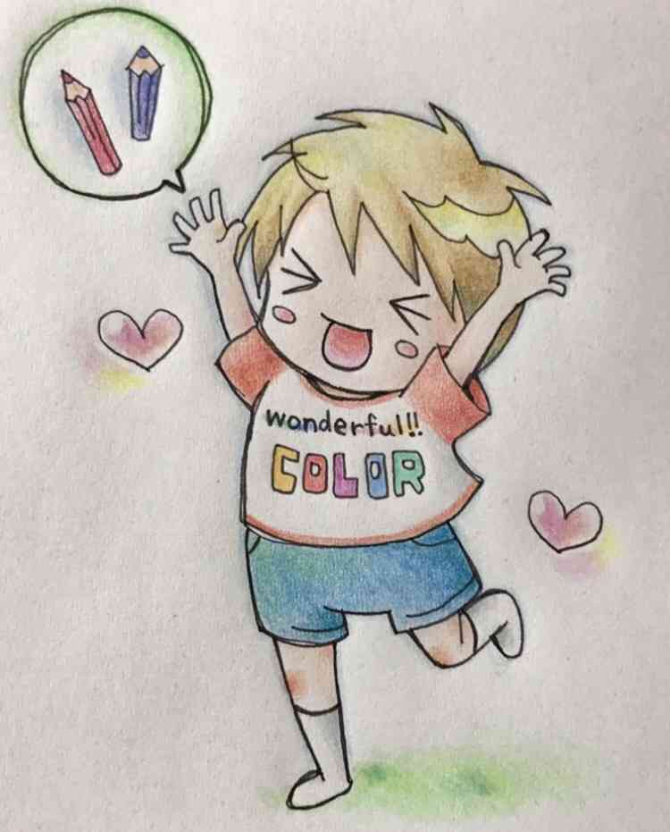 アナログでお絵描きするトピ
